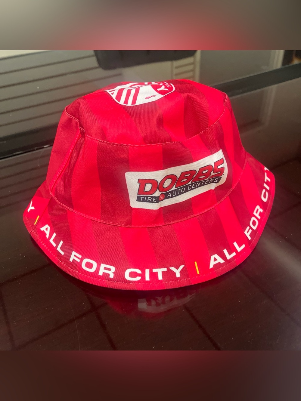 St. Louis CITY SC Bucket Hat SGA Red White OSFA MLS Soccer New Never Worn